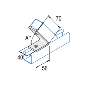 P1186SS UNISTRUT Stainless Steel 135 Degree Angle Channel Brackets